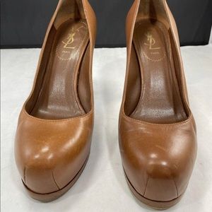 SALE ! Authentic Yves Saint Laurent Heels Size 36 with certificate in Brown